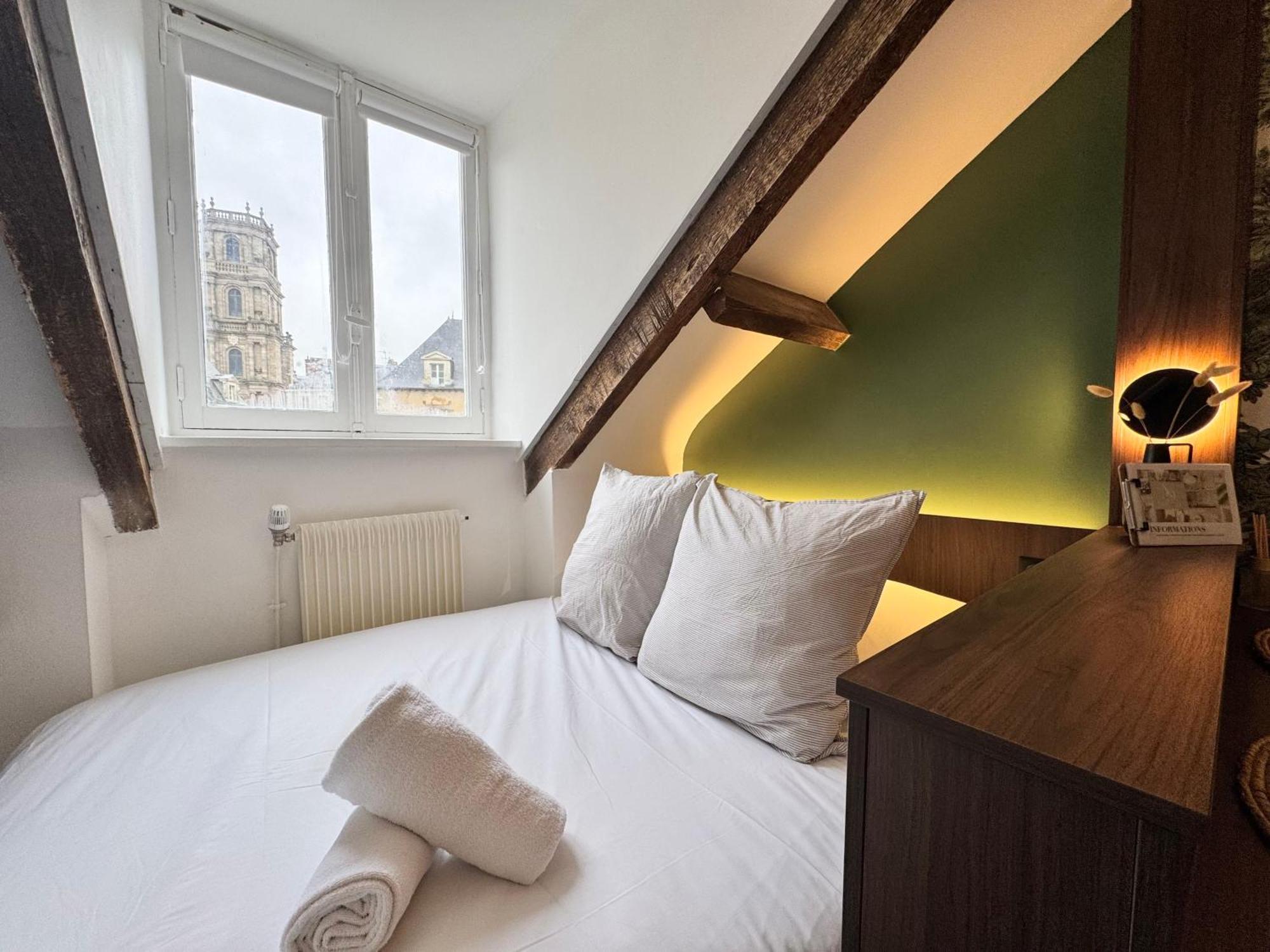 Appartement Le Petit Nantais, Centre De Rennes, Avec Vue Sur La Cathedrale